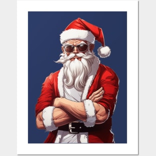 Cool Santa Cartoon Posters and Art